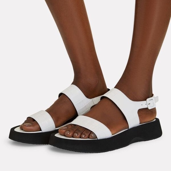 STAUD
Nicky Platform Flat Leather Sandals - Picture 1 of 6